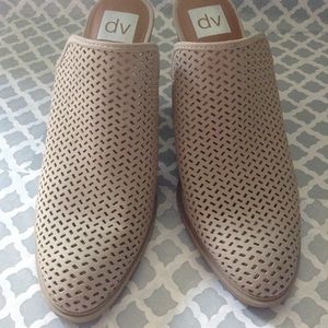 Dolce Vita Cream Perforated Mules